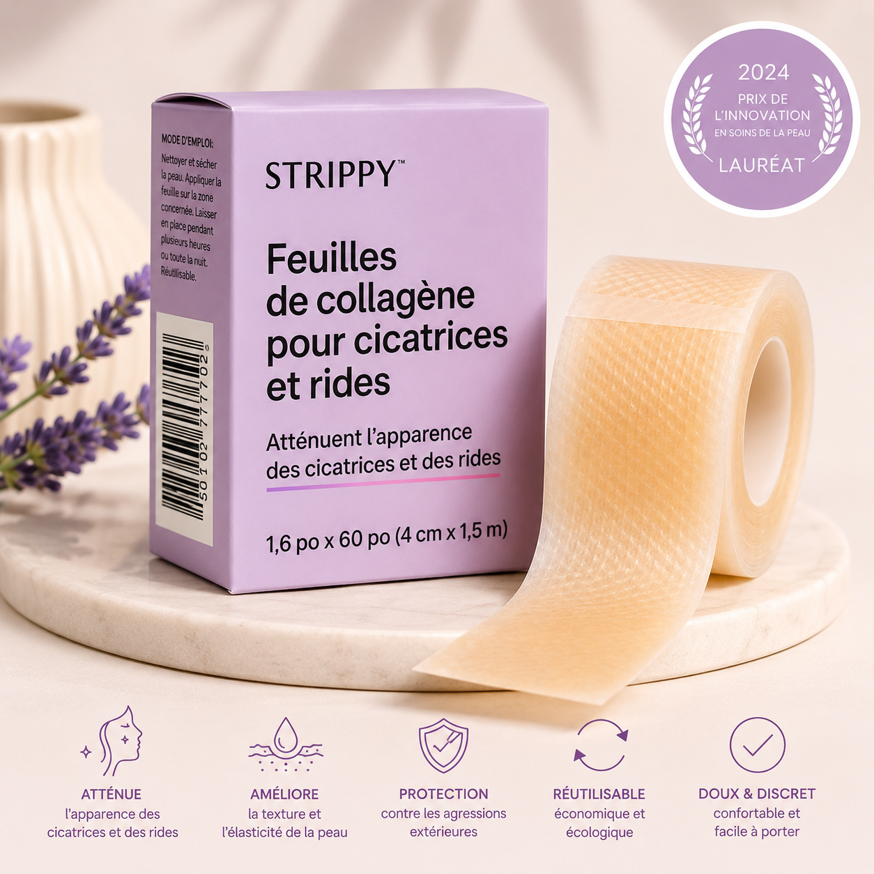 STRIPPY Patchs naturels anti-rides - image produit 1